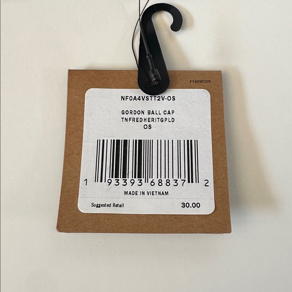 The North Face Red and Black Plaid Hat - Picture 2 of 3